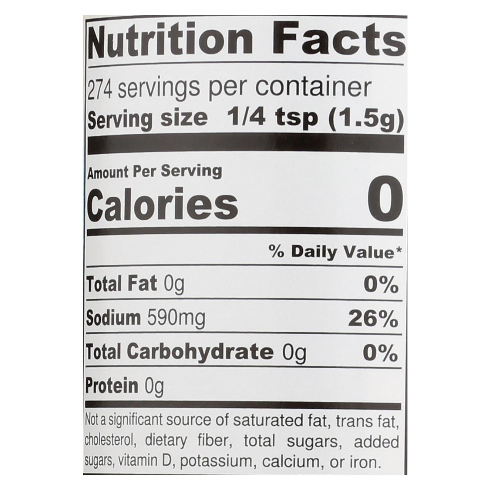 Fine Ground Sea Salt (Pack of 12) 14.5 Oz. Each