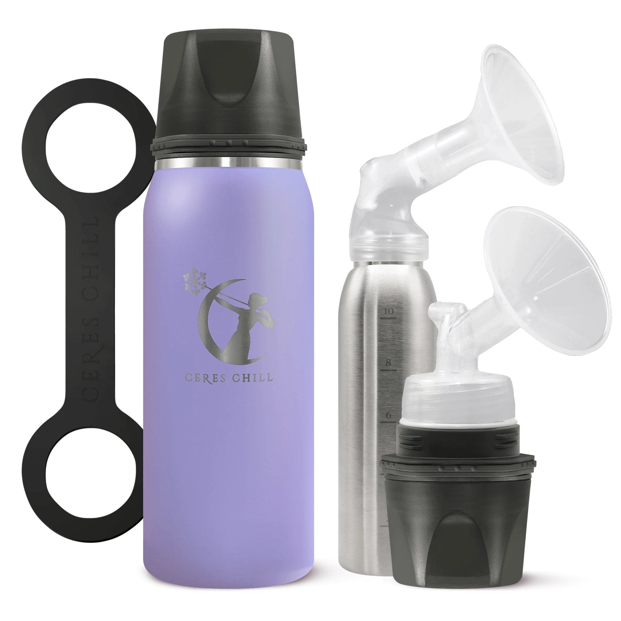 Ceres Chill OG Stainless Steel Breast Milk Chiller Container, Lavender CC-1-BC-L-UV