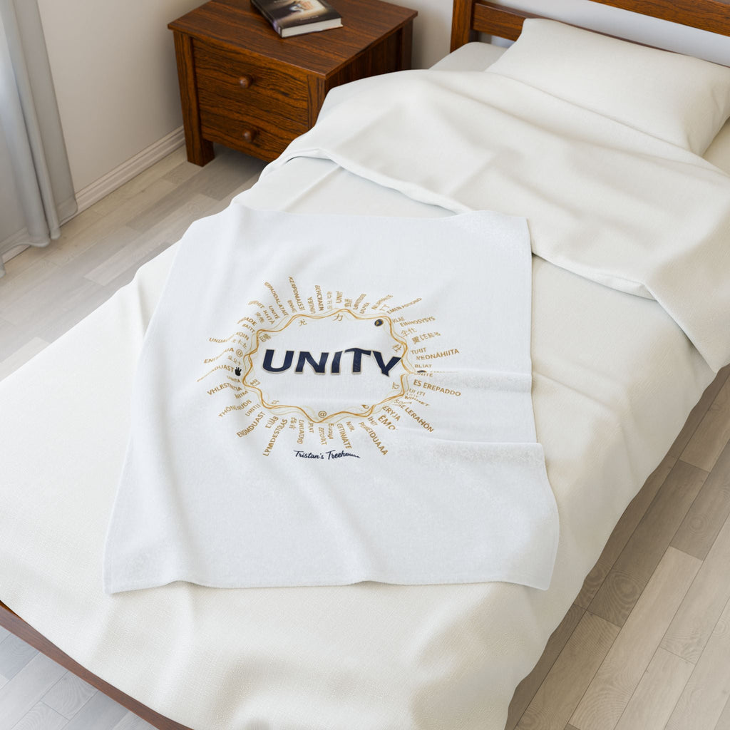 UNITY Velveteen Blanket | sober curious, Dry January mocktail pride