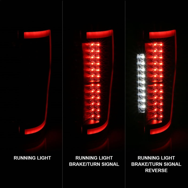 Anzo Ford F-250/350/450/550 Super Duty 17-18 L.E.D Tail Lights Smoke