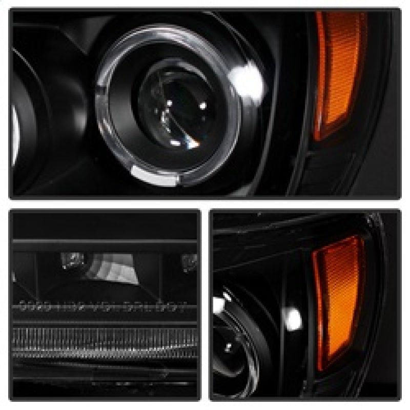 SPYDER Xtune Toyota Tacoma 05-11 Halo Projector Headlights Black PRO-JH-TT05-LED-BK 9027857