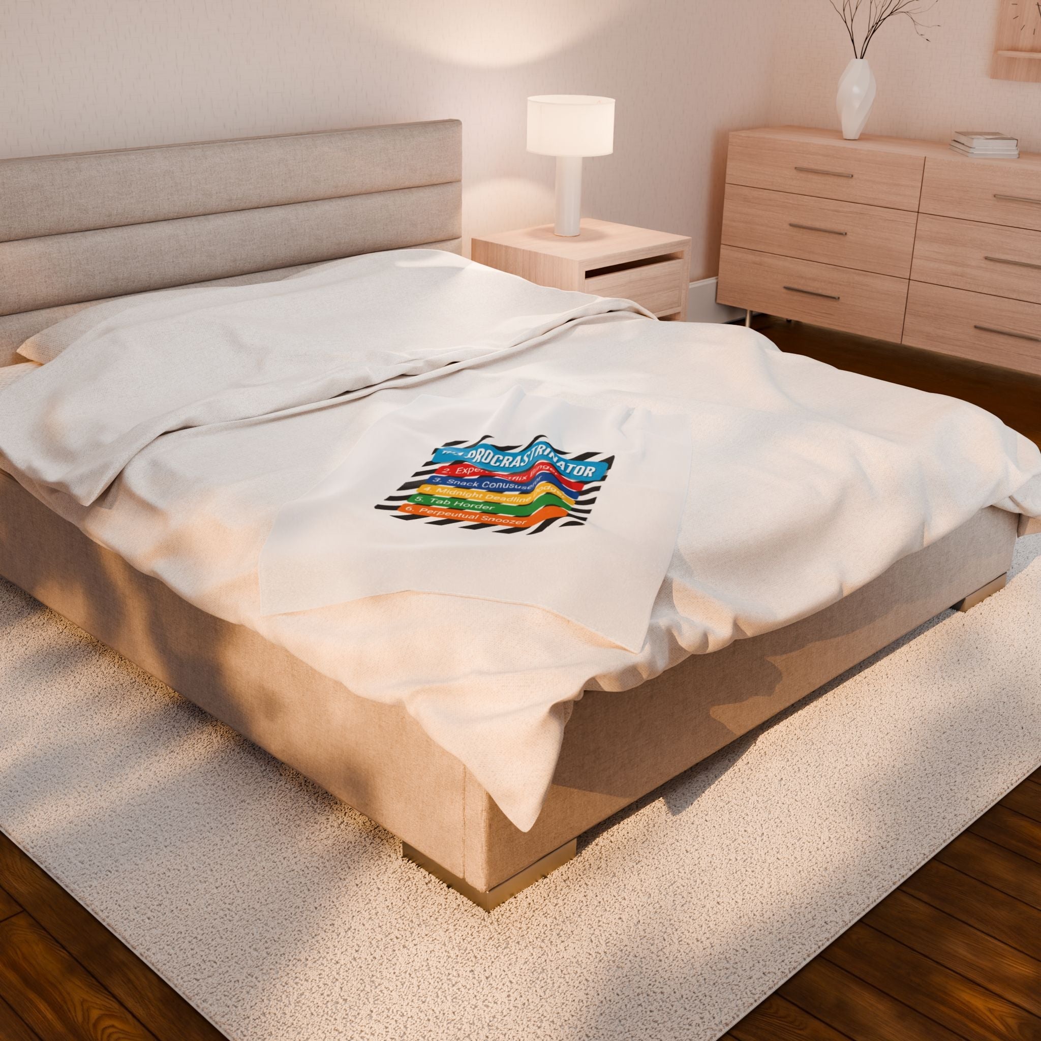 #1 Procrastinator Velveteen Plush Blanket | Top-List Ranking Graphic