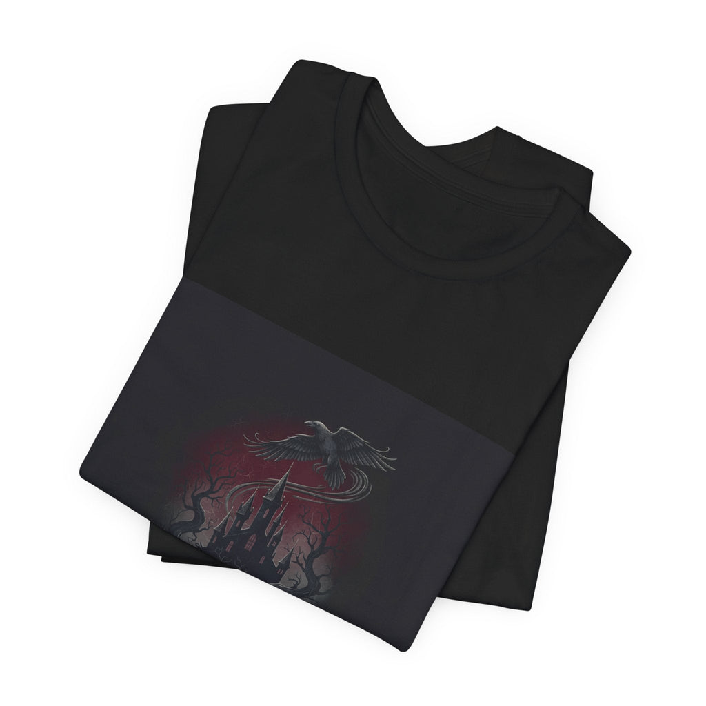 Medieval Castle Emblem Tee | Castlecore Gothic Blackletter T‑Shirt