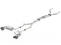 Borla 16-17 Chevy Camaro 6.2L 4in Dual CF Tips w/Black Core Dual Split Exit ATAK Catback Exhaust 140688CFBA