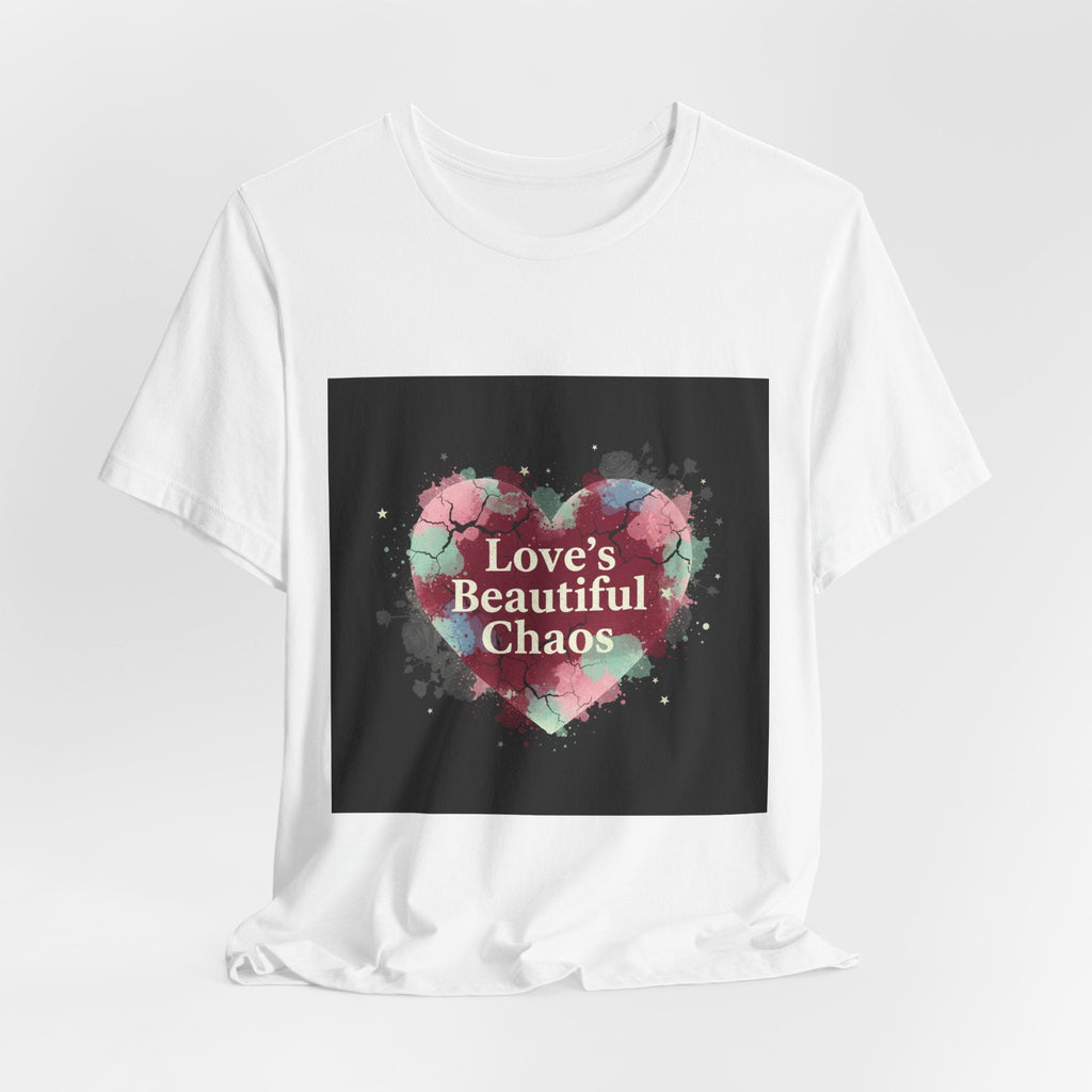 Love's Beautiful Chaos Tee | grunge heart shirt, distressed love tee
