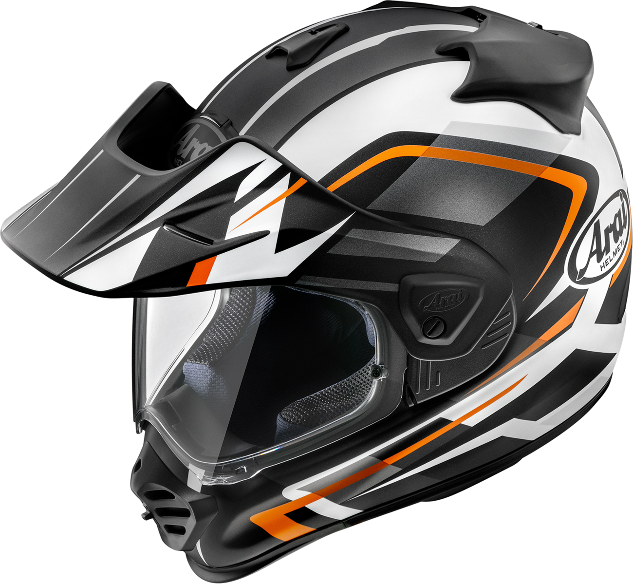 ARAI HELMETS, ARAI Helmets XD-5 Discovery Helmet in Orange Frost, XL (Part Number 0140-0438)