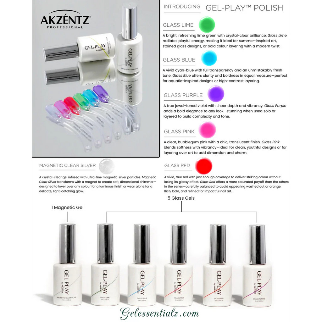 Akzentz - Gel Play Glass Pink, 10ml