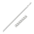 5.5mm 14k White Gold Miami Cuban Semi Solid Bracelet - PhishStones Products