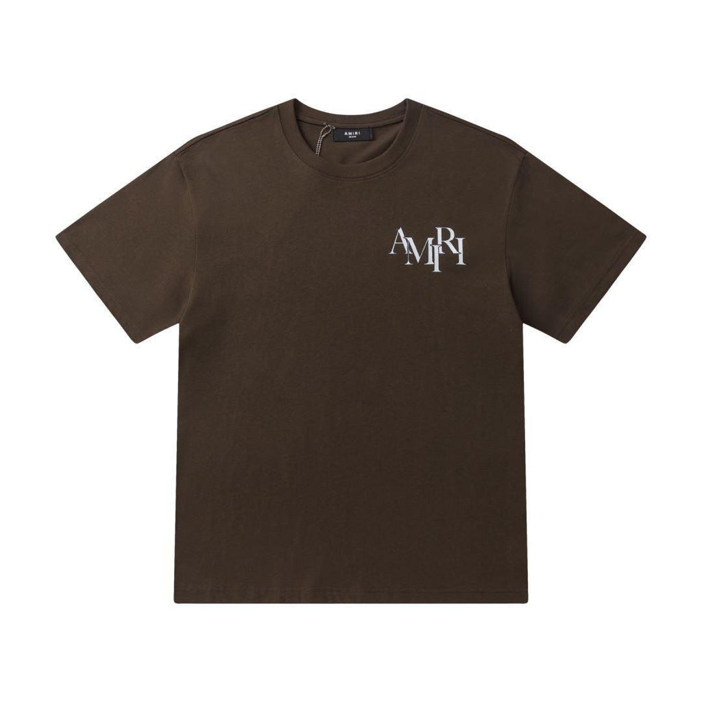 Amiri Brown T-Shirt Without Collar