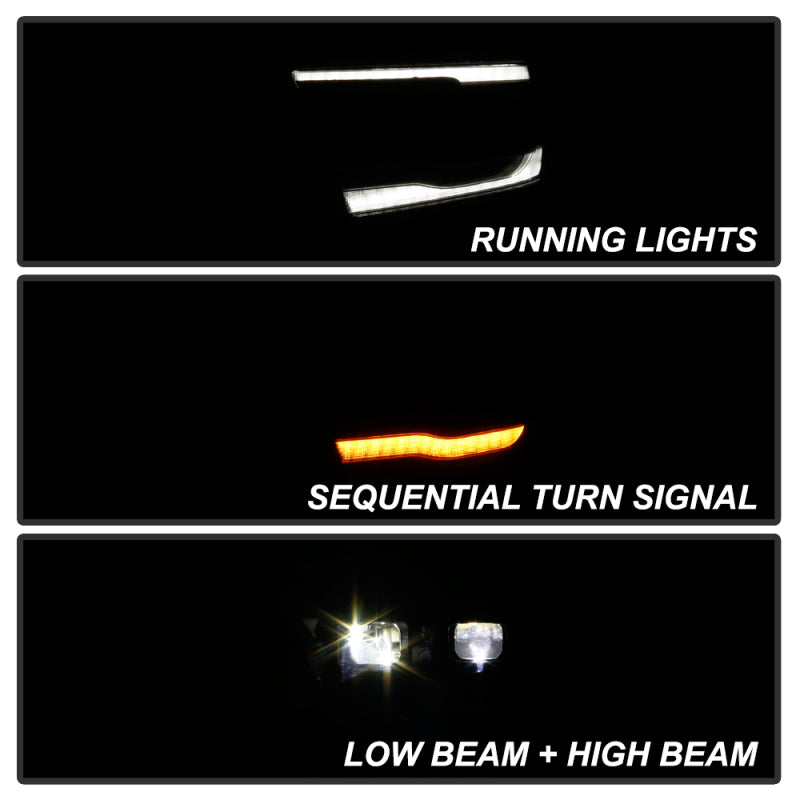 SPYDER Dodge Ram 19-20 High-power LED Module - Black (PRO-YD-DR19HALAP-SEQ-BK) 5087645