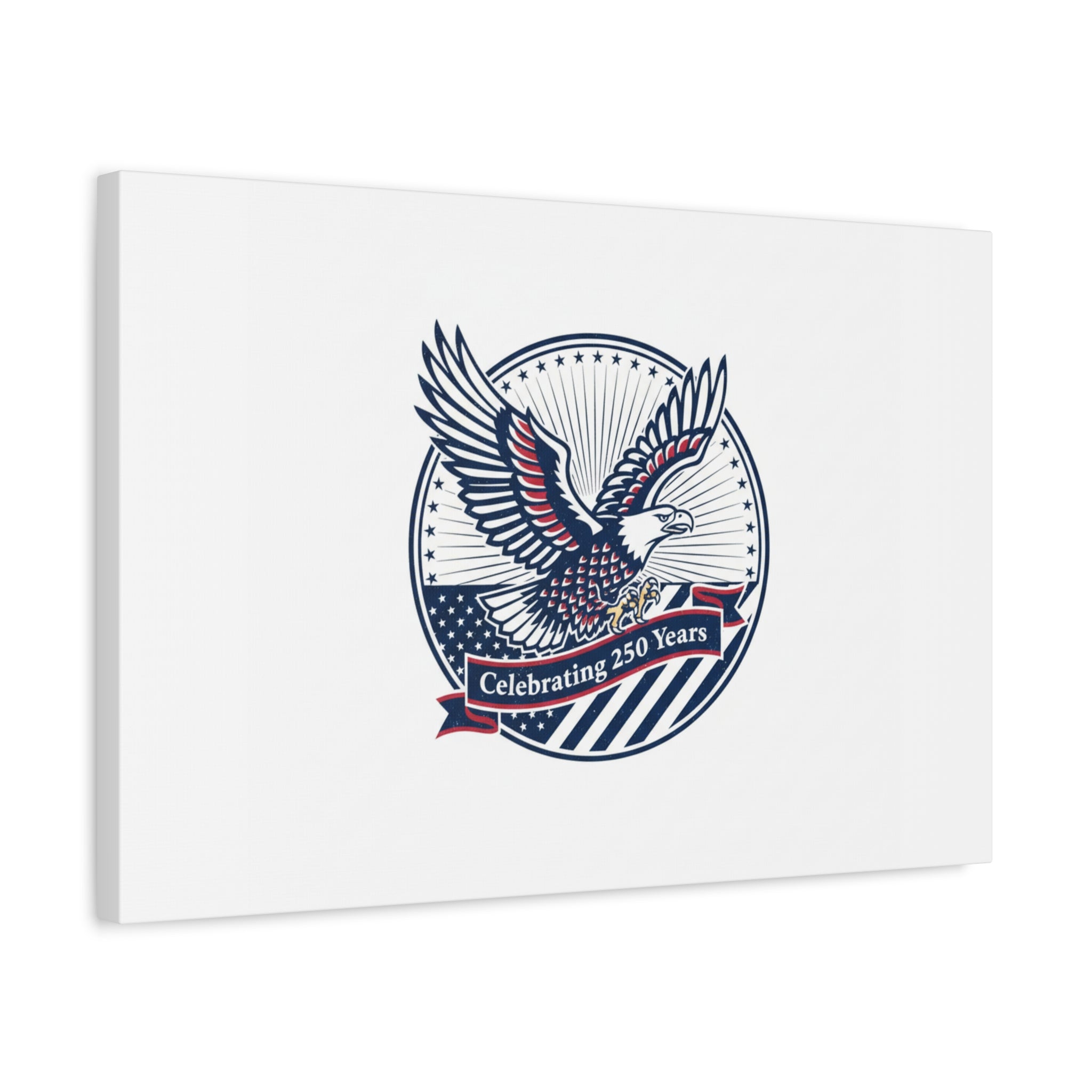 250th Anniversary Eagle Emblem Canvas | Semiquincentennial Americana