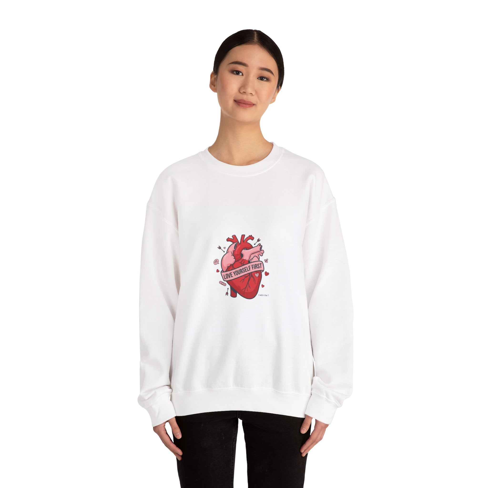 Anatomic Heart Patch Crewneck Sweatshirt | anti love graphic, punk Valentine