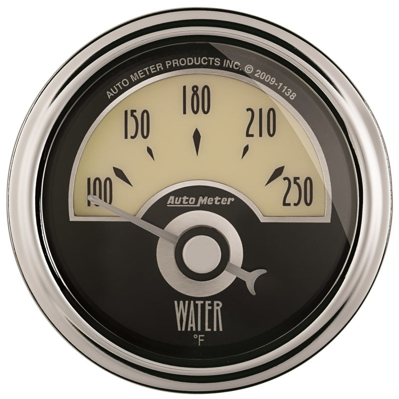 AutoMeter Gauge Water Temp 2-1/16in. 250 Deg. F Elec Cruiser Ad 1136
