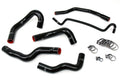 HPS Performance HPS Black Reinforced Silicone Radiator Hose Kit Coolant Ford 05-06 Mustang V8