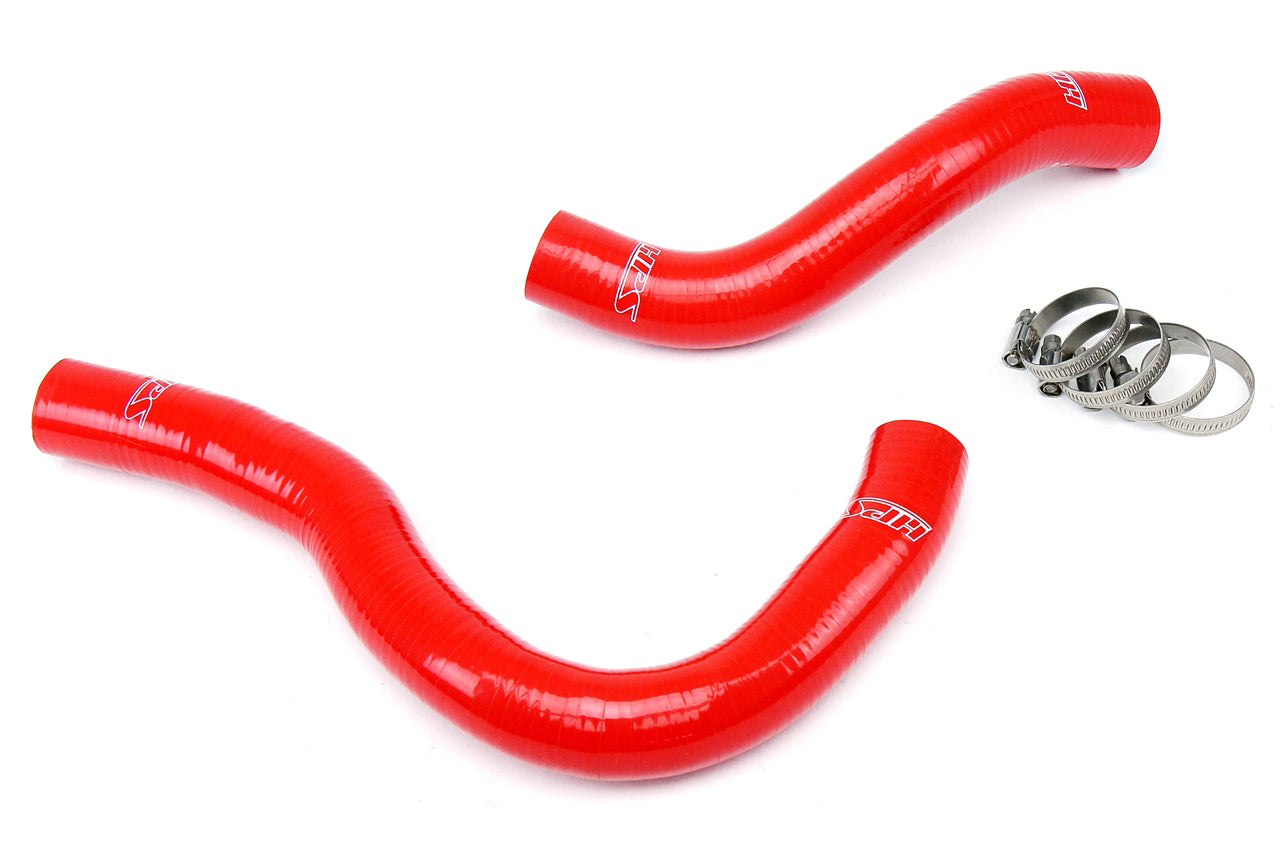 HPS Performance HPS Red Reinforced Silicone Radiator Hose Kit Coolant Honda 02-05 Civic Si