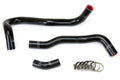 HPS Performance HPS Black Reinforced Silicone Radiator Hose Kit Coolant Honda 06-11 Civic Si