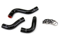 HPS Performance HPS Black Reinforced Silicone Radiator Hose Kit Coolant Mazda 90-93 Miata