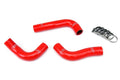 HPS Performance Products HPS Red Reinforced Silicone Radiator Hose Kit Coolant Mazda 94-97 Miata
