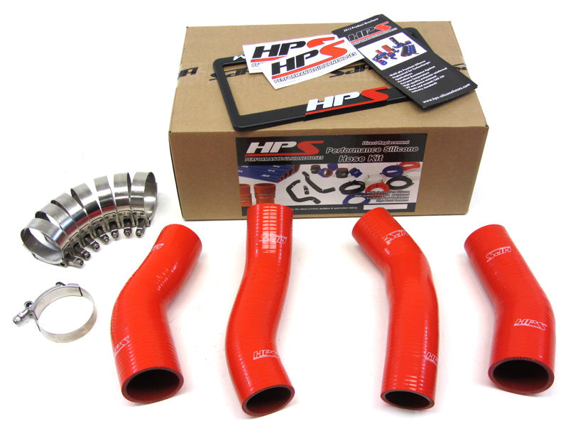 HPS Performance Products HPS Red Reinforced Silicone Intercooler Hose Kit Nissan 90-96 300ZX Twin Turbo