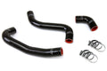 HPS Performance Products HPS Black Reinforced Silicone Radiator Hose Kit Coolant Scion 04-07 xB