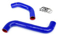 HPS Performance HPS Blue Reinforced Silicone Radiator Hose Kit Coolant Subaru 08-17 WRX / STI