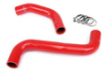 HPS Performance HPS Red Reinforced Silicone Radiator Hose Kit Coolant Subaru 08-17 WRX / STI
