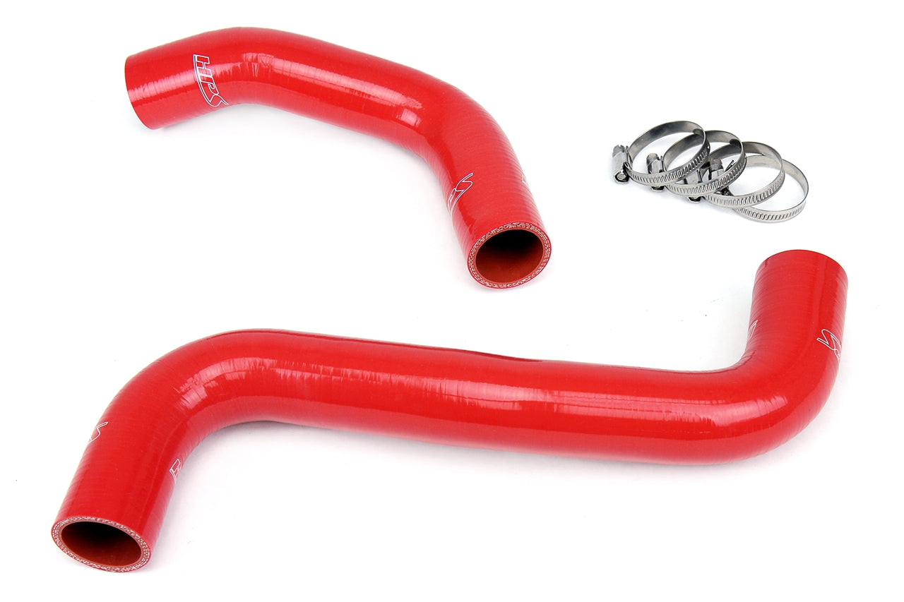 HPS Performance HPS Red Reinforced Silicone Radiator Hose Kit Coolant Subaru 08-17 WRX / STI