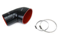 HPS Performance Products HPS Black Reinforced Silicone Post MAF Air Intake Hose Kit BMW 01-06 E46 M3