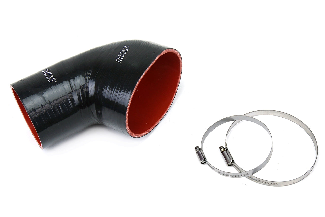 HPS Performance Products HPS Black Reinforced Silicone Post MAF Air Intake Hose Kit BMW 01-06 E46 M3