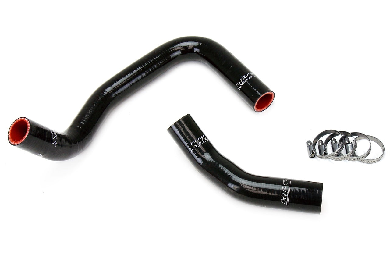 HPS Performance HPS Black Reinforced Silicone Radiator Hose Kit Coolant Toyota 85-87 Corolla AE86