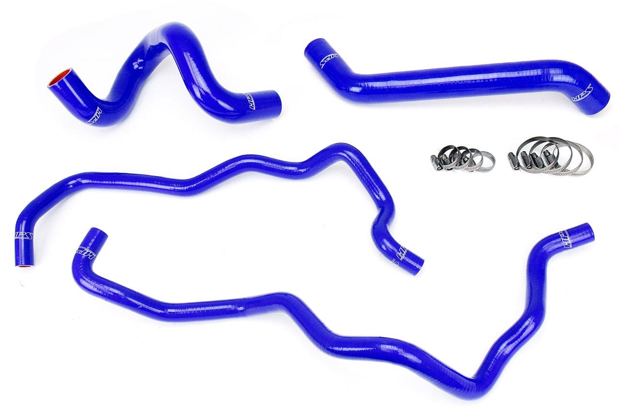 HPS Performance HPS Blue Reinforced Silicone Radiator + Heater Hose Kit Jeep 07-11 Wrangler JK 3.8L V6 Left Hand Drive