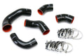HPS Performance HPS Black Reinforced Silicone Intercooler Hose Kit Mitsubishi 03-07 Lancer EVO 8 9 MR US-Spec