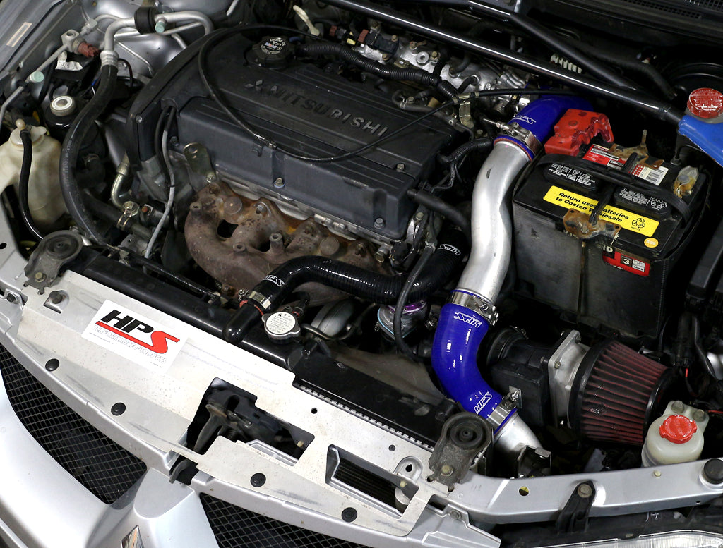 HPS Performance Products HPS Blue Reinforced Silicone Intercooler Hose Kit Mitsubishi 03-07 Lancer EVO 8 9 MR US-Spec