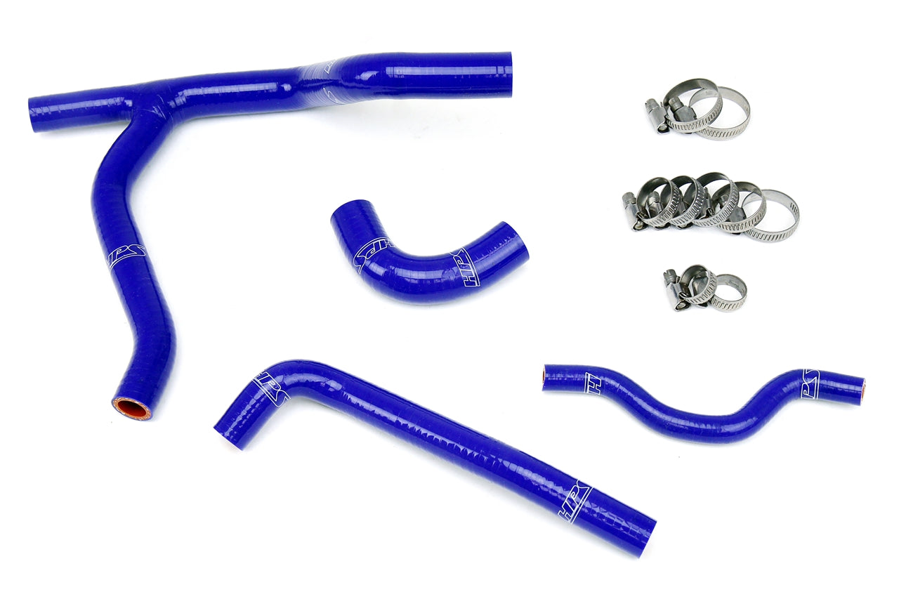 HPS Performance Products HPS Blue Reinforced Silicone Radiator Hose Kit Coolant Kawasaki 06-08 KX250F