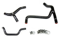 HPS Performance HPS Black Reinforced Silicone Radiator Hose Kit Coolant Kawasaki 10-12 KX450F
