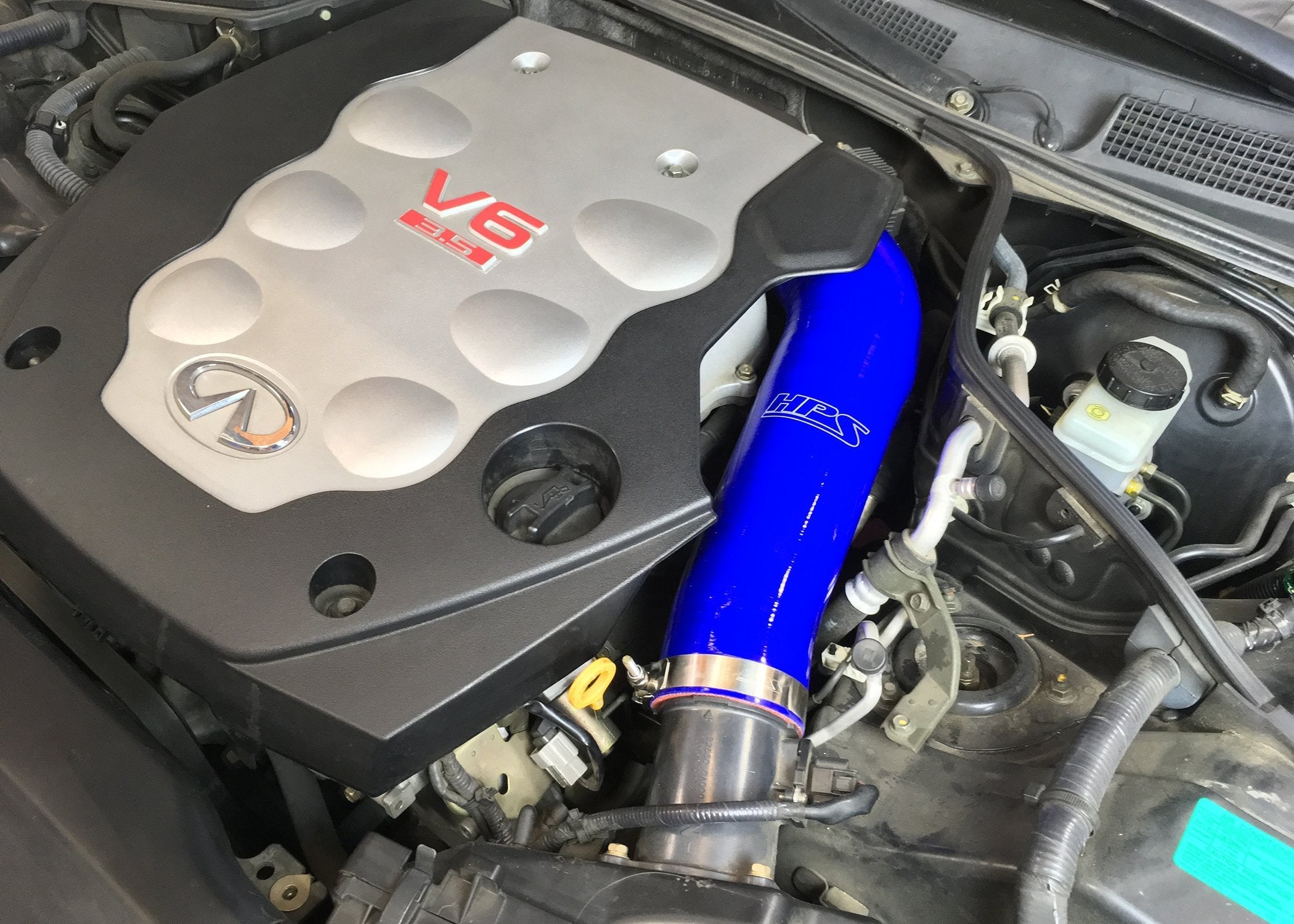 HPS Performance HPS Silicone Post MAF Air Intake Hose Kit Infiniti 03-07 G35 Coupe 3.5L V6, 57-1592