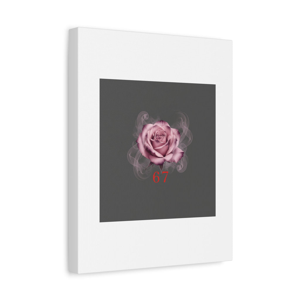 6 7 Valentine's Canvas | Viral Gothic Rose Wall Art | 6 7 Meaning Dark Romance