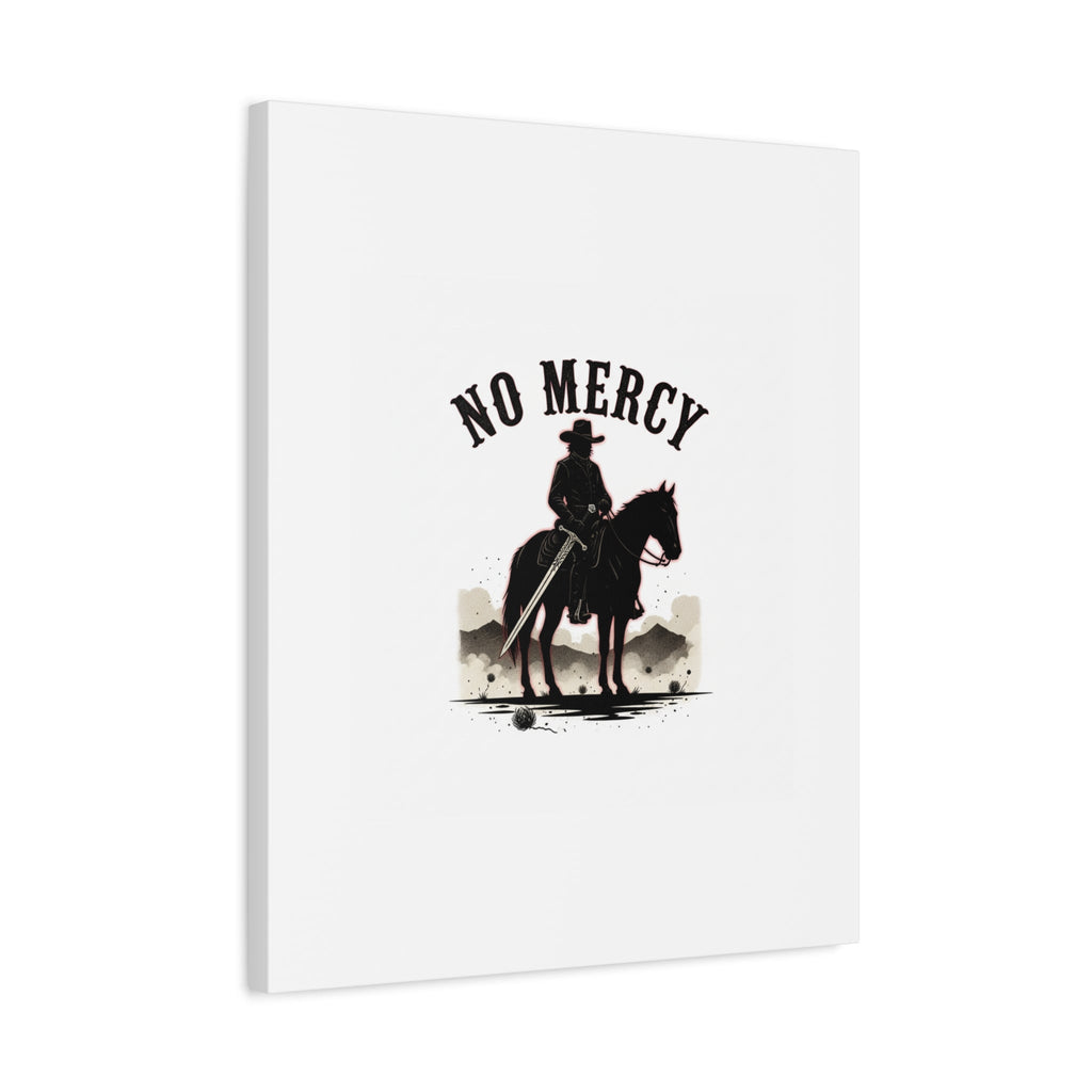 No Mercy Cowboy Skull Canvas | western skull art, gothic Americana
