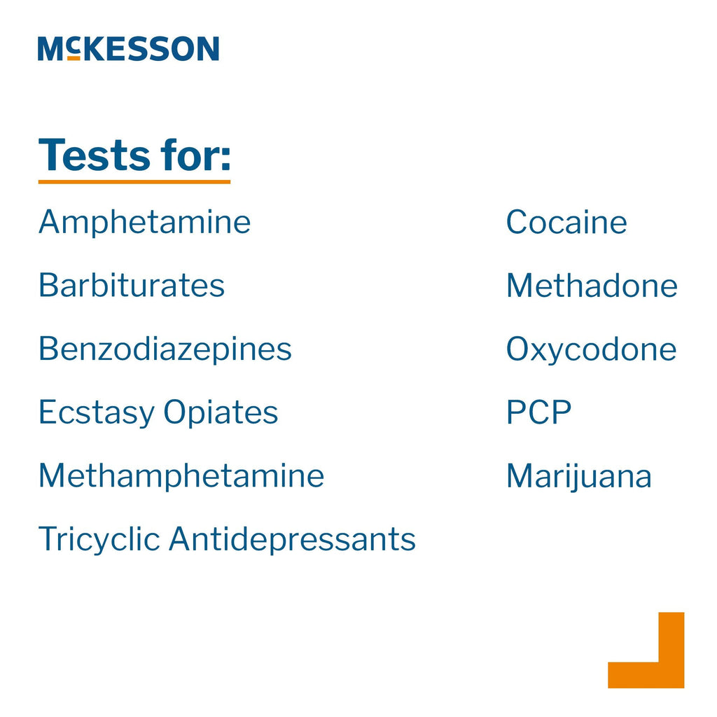 McKesson 12-Drug Panel with Adulterants Drugs of Abuse Test 16-5125A3