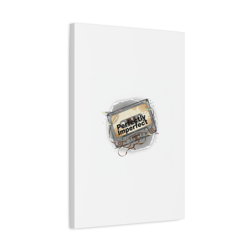 Perfectly Imperfect Cassette, Canvas Print | Analog Error, glitch art static