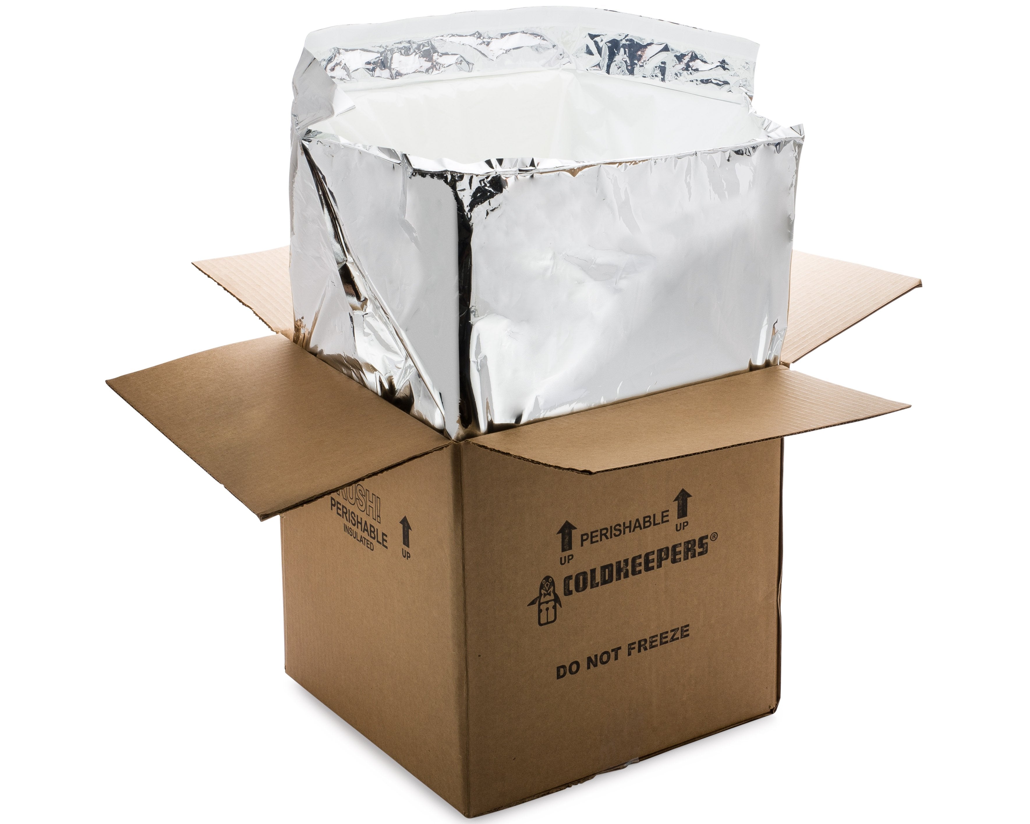 Insulated Shipper Liner Kold-To-Go Extreme Fits 14 X 14 X 14 Inch Box For Temperature Sensitive Products KG-14CU-PL10RT-1416