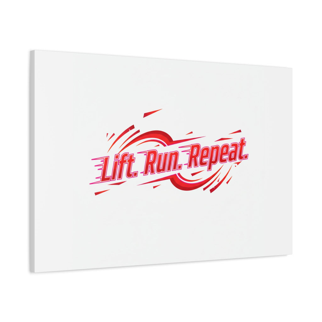 Lift Run Repeat Canvas | Fitness Wall Art, Gym Motivation