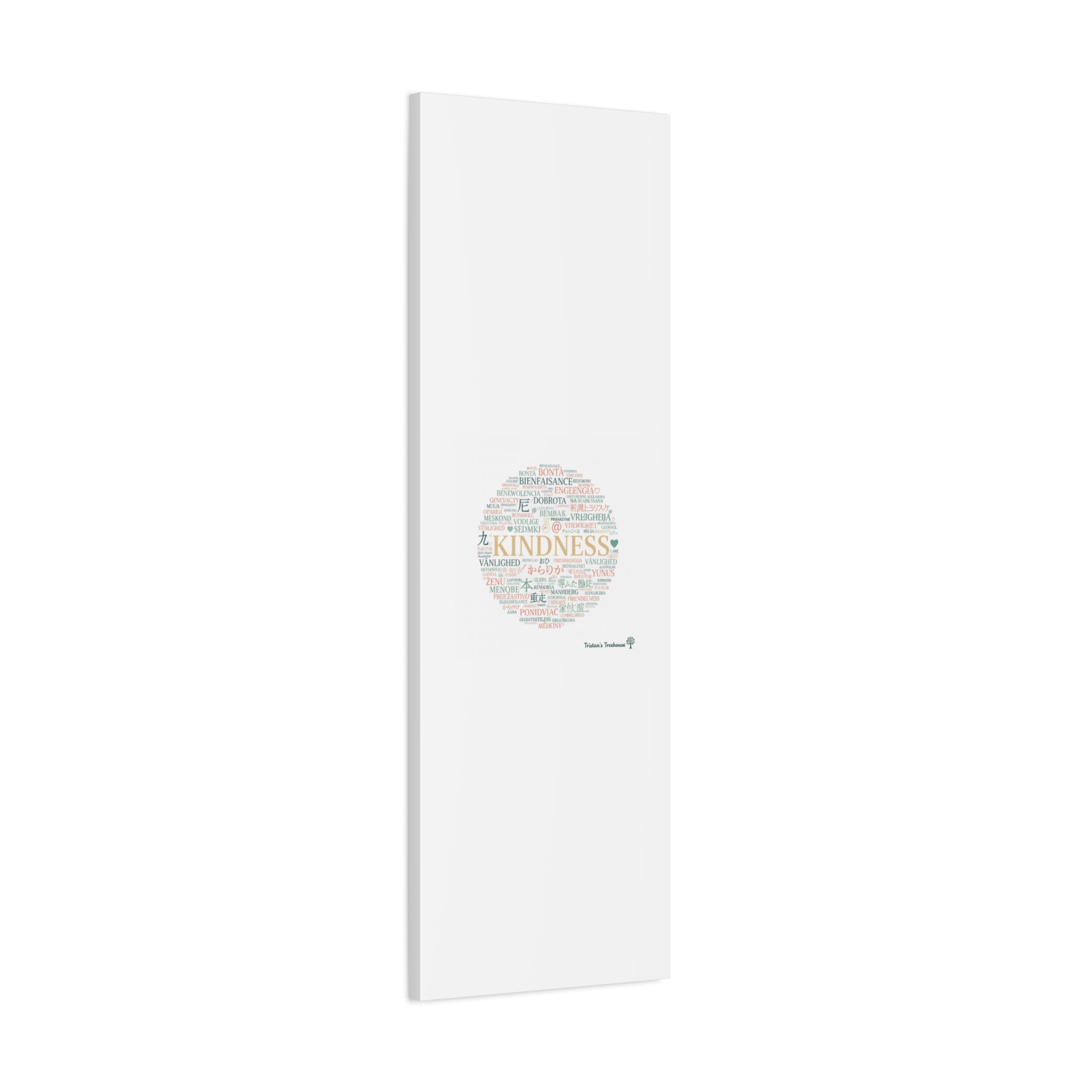 Kindness Word Cloud Canvas | Fresh Start Minimalist Wall Art