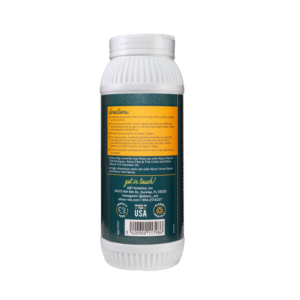 🌿🐾ALZOO Mineral-Based Flea and Tick Environment Powder