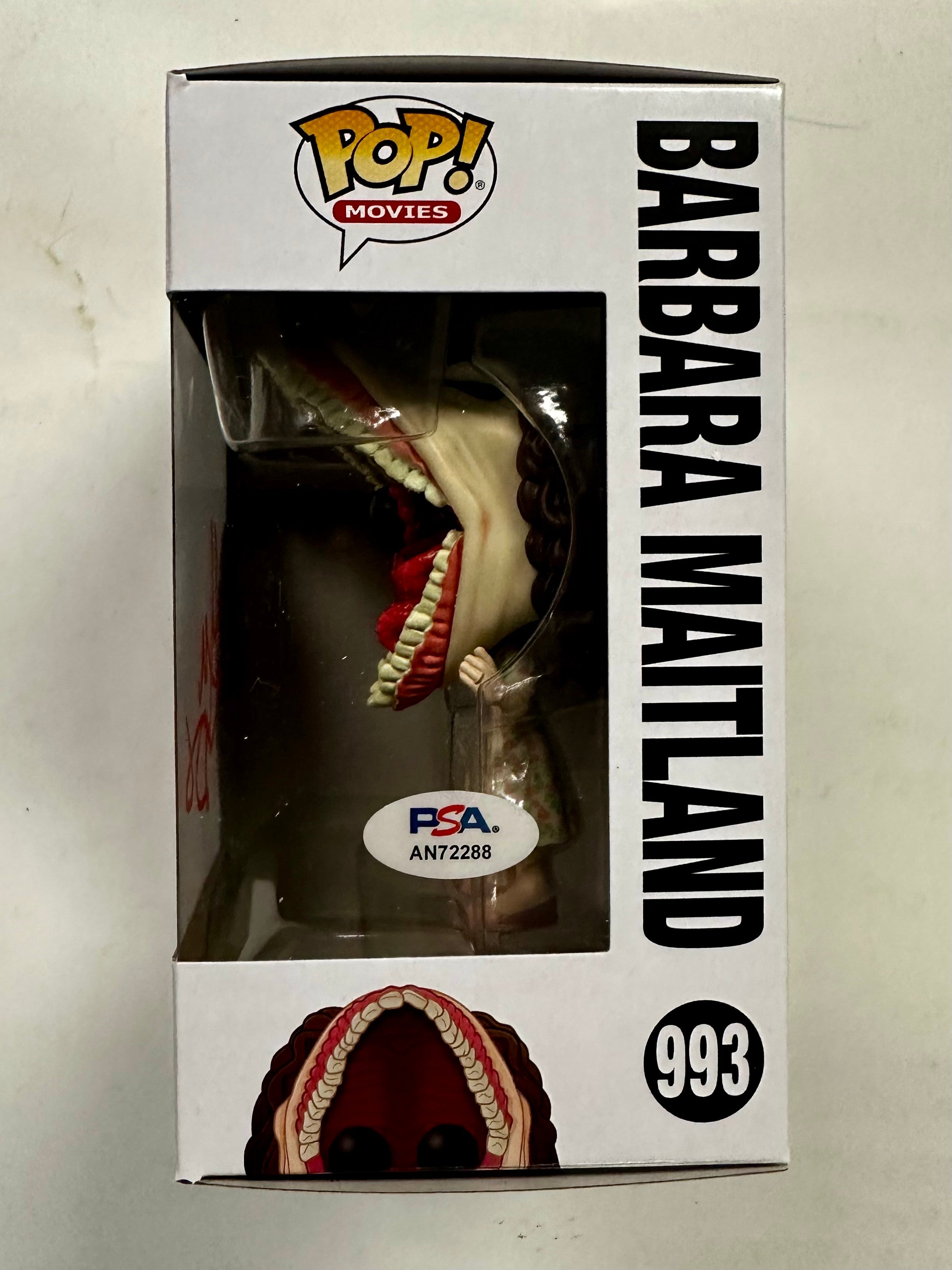 Geena Davis Signed Barbara Maitland Funko Pop! #993 Beetlejuice With PSA/DNA COA