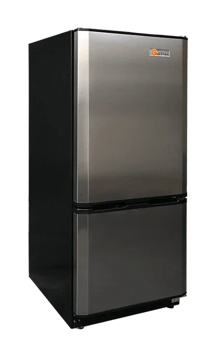 SunStar 10CU Solar DC/AC Refrigerator - Stainless Steel ST-10RF-SS