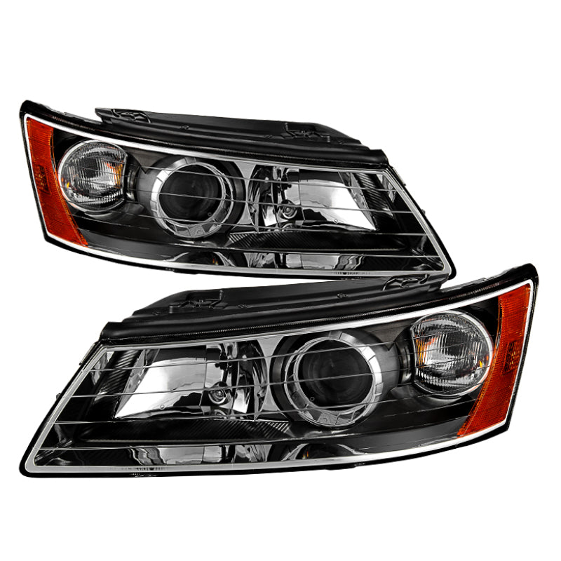 SPYDER Xtune Hyndai Sonata 2006-2008 OEM Style Headlights Black HD-JH-HYSON06-BK 9029677