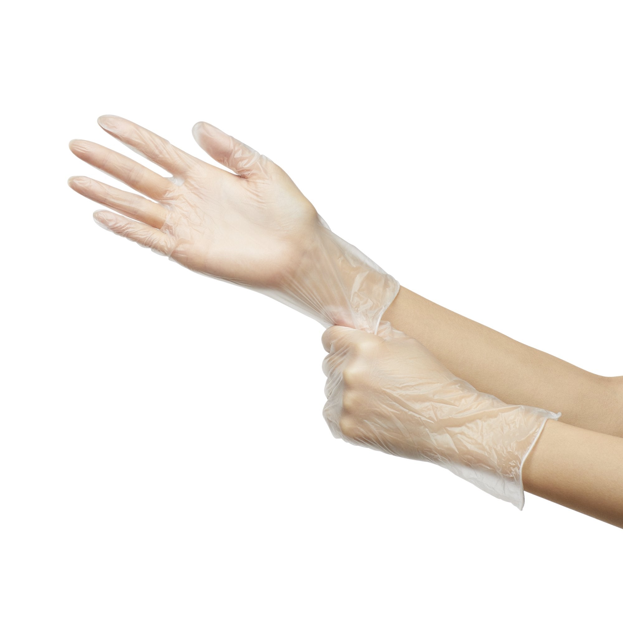 McKesson Confiderm® Vinyl Exam Glove, Small, Clear 14-164