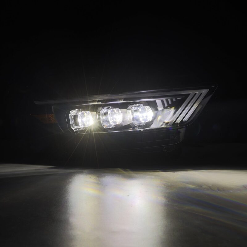 AlphaRex 15-17 Ford Mustang NOVA Series LED Projector Headlights Blk 880144 *Discontinued