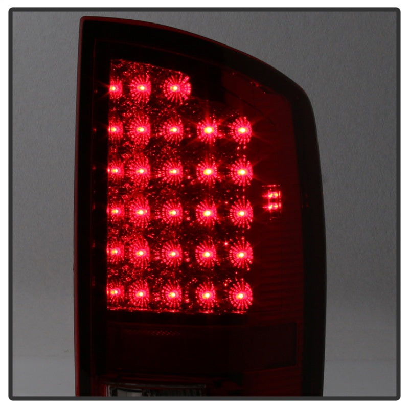 SPYDER Xtune Dodge Ram 02-06 1500 / Ram 2500/3500 03-06 LED Tail Light Red Clear ALT-JH-DR02-LED-RC 5072993
